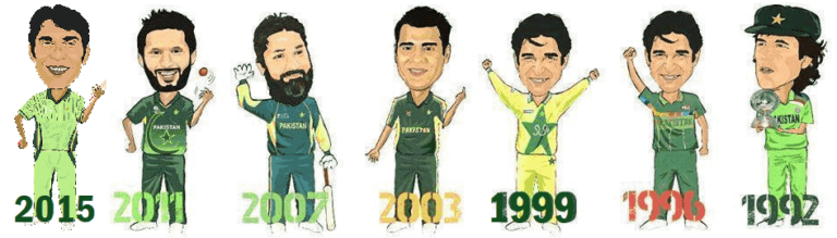 Pakistan's Cricket World Cup Jerseys 12