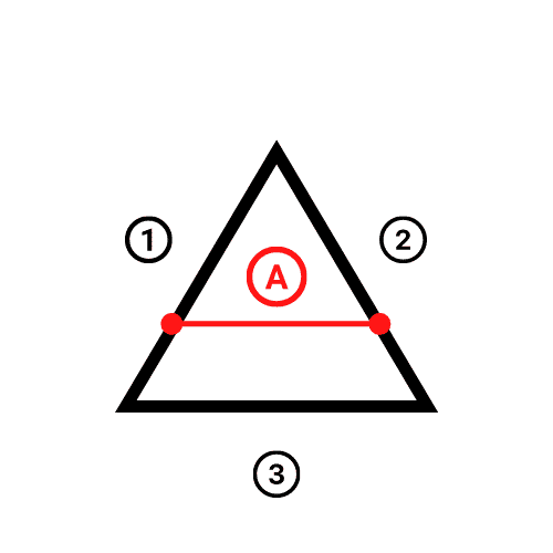 triangle with a parallel side