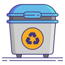 How should trash and recyclables be stored